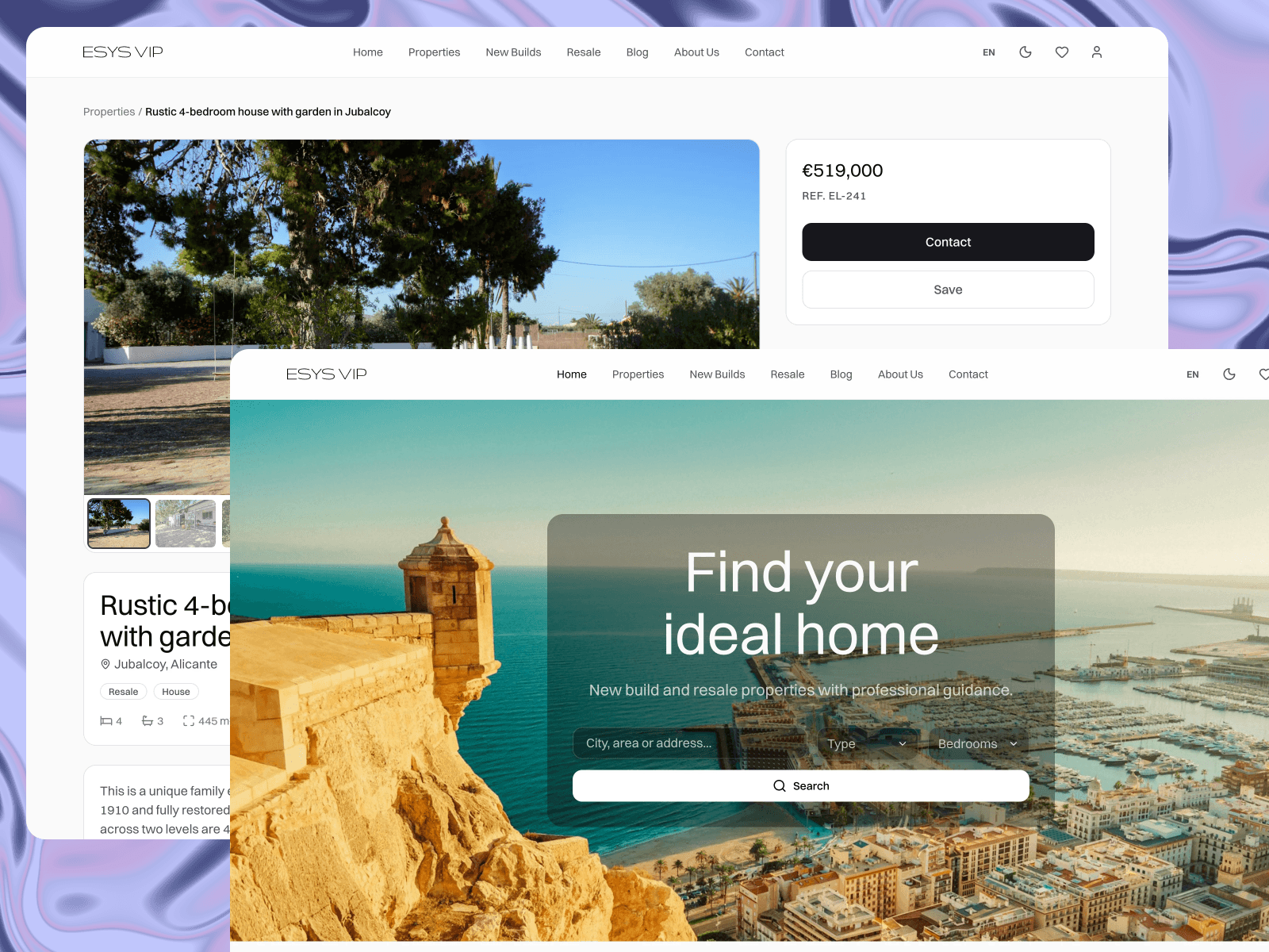 Esys: a real estate platform from search to customer