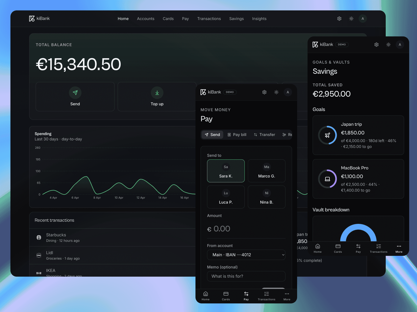 kiBank: a modern, secure banking app